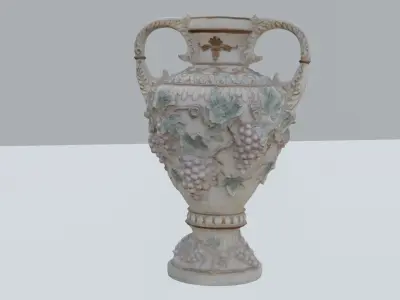 stone vase photoscanned 3D model