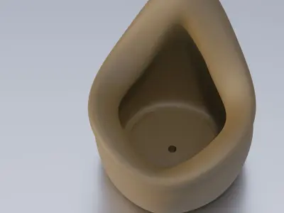 The Blue Concept STL File of Desk Organizer PenStand and Planter 3D print model