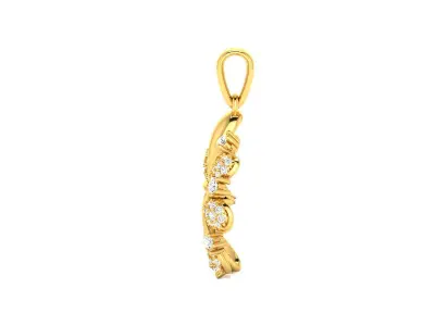 Women Pendant 3DM STL OBJ FBX Render Details 3D print model 3