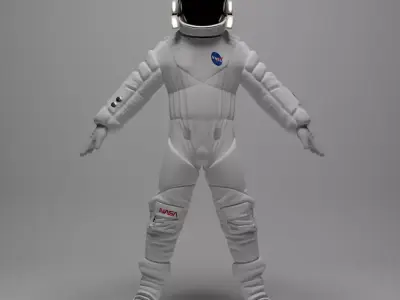 Explorer - Astronaut Model - Low Poly Free 3D model