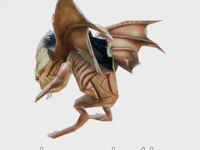 Boggart Shapeshifting Fear Creature Model Low-poly 3D model