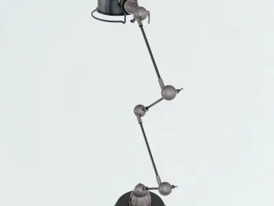 Scissor Desk Lamp Low-poly 3D model