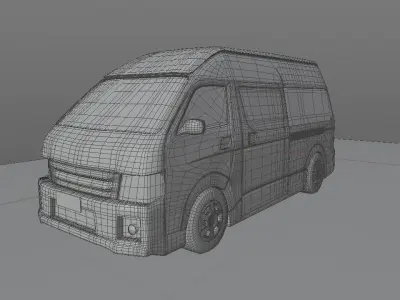 Ambulance with Interior 3d model 3D model