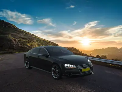 Audi A7 Low-poly 3D model