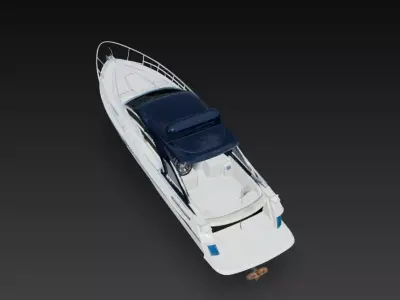 Modern Luxury Motor Yacht Cabin Cruiser 3D Model 3D print model