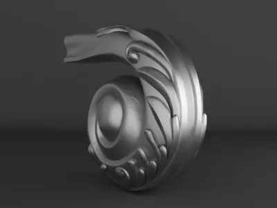 3D Carved  Baluster for CNC 3D print model