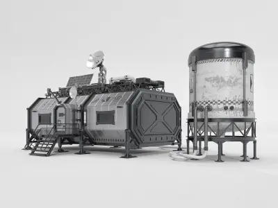 Lunar habitat  3D model