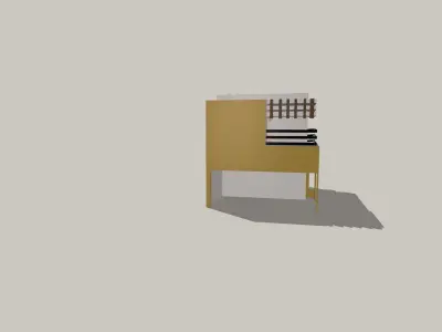 Contemporary Elegance - A Stunning 3D Modern House Low-poly 3D model