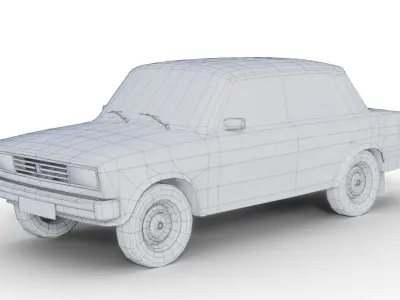 Lada Riva Low Poly Low-poly 3D model