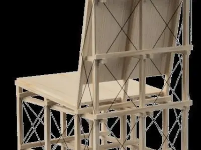 Chair CH-03-HB-0X 3D model