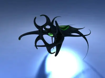 Alien Attack Fighter Free 3D model