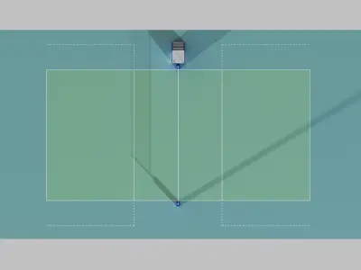 volleyball court 3D model