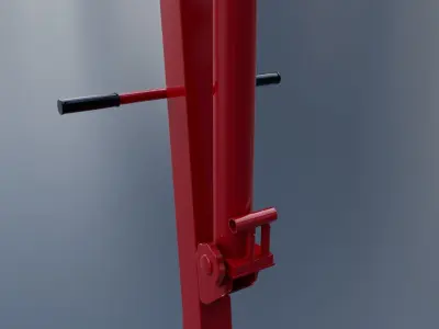 Folding workshop crane Clarke model 3D model