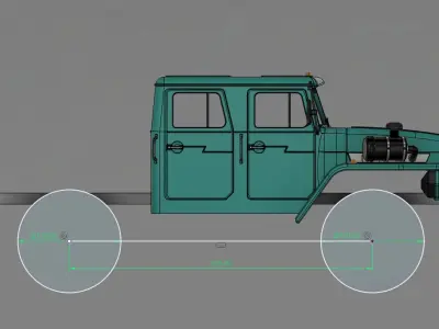 Crawler 4320 dual cab - 1-10 RC Body  3D print model