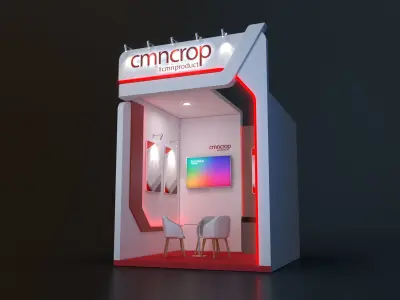 booth design 3D model
