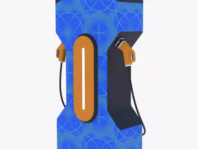 EV charger X PBR 8K 3D model