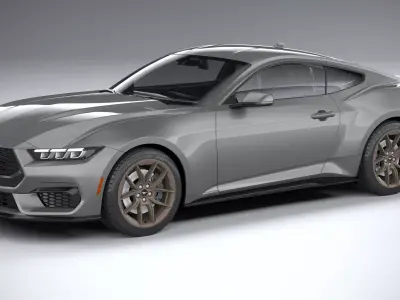 Mustang 2024 LowPoly 3D model