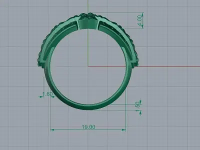 Cross Ring for mens 3D print model