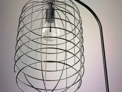 Cage lamp 3D model