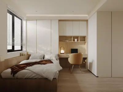 Bedroom interior scenes 3D model by aratukishikaku from CGTrader
