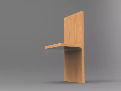 Nugre Table Low-poly 3D model