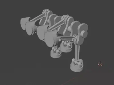 V8 Motor 3D model