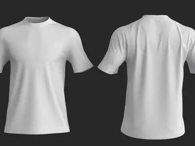 Male T Shirt Low-poly 3D model