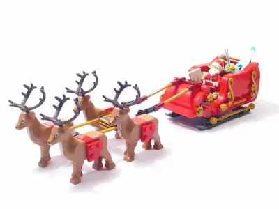 Wikibricks3D - 40499 Santa Sleigh 3D print model