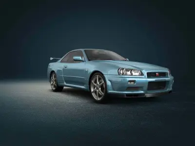 NISSAN SKYLINE GTR FOR 3D PRINTING 3D model