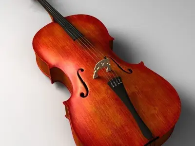 Realistic Cello 3D model