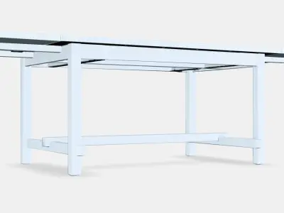 NORDVIKEN extendable table Low-poly 3D model