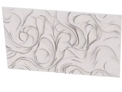 decor set wall panel wall relief mural CNC 51 3D model