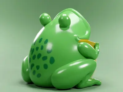 Frog Decor 3D print model
