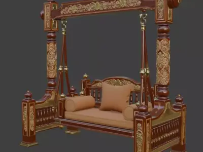 Royal Palace Style Swing 3D model