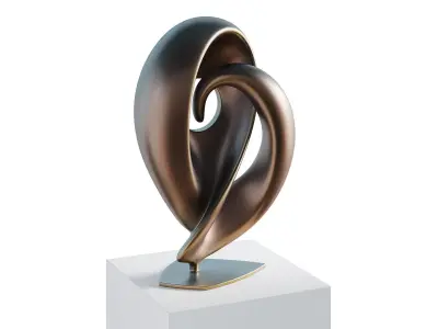 Abstract sculpture by Trevor Askin 3D model