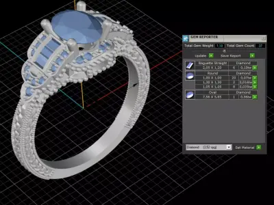 ring woman  3D print model 101