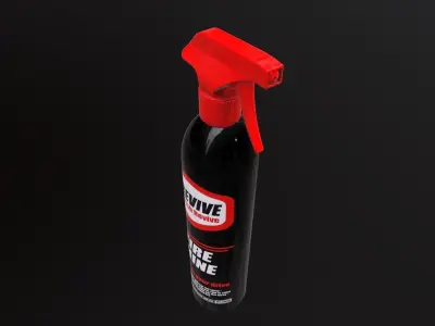 Car Tyre Active Care Spray Low-poly 3D model