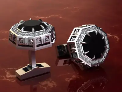 Cufflinks Sheyx  3D print model
