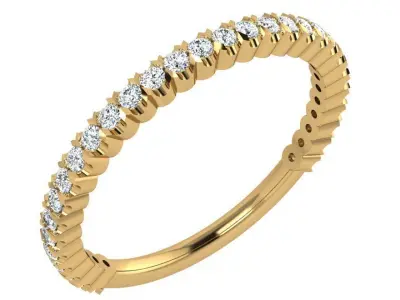 Diamond Band Ring 4357 3D print model