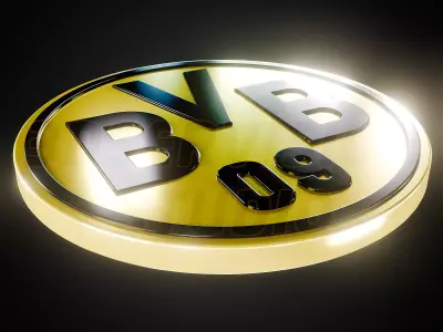 Borussia Dortmund logo  - Cinematic - 3D print 3D model