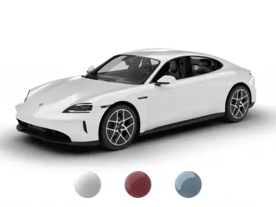 Porsche Taycan 2025 3d model 3D model