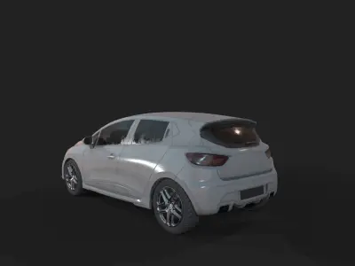 Game Ready Car renault clio Low-poly 3D model