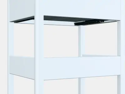 TYSSEDAL Bedside table Low-poly 3D model