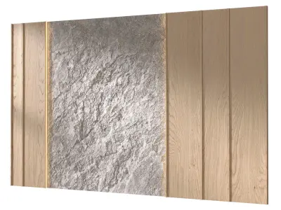 3D wall panel 03 3D model