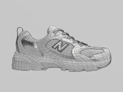 New Balance 530 Low-poly 3D model