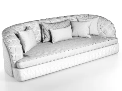 Sofa Portofino Cantori 3D model