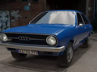audi s80 1977 3D model