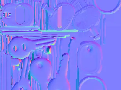 Old Keys Low-poly 3D model