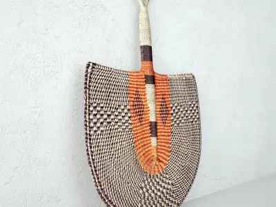 African Handwoven Fan 11 3D model