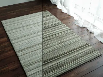 Lynx Striped Rugs 3D model